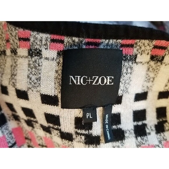 Stylish Women's Multicolor Open-Front Sweater - Picture 7 of 8